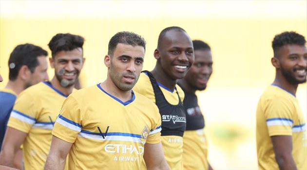 حمد الله والغنام يغيبان عن مران النصر استعدادا للسد