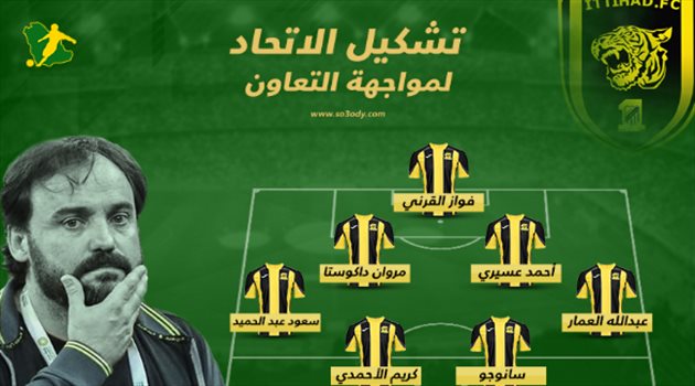 نهائي كأس الملك| الاتحاد بـ"التشكيل المثالي" أمام التعاون