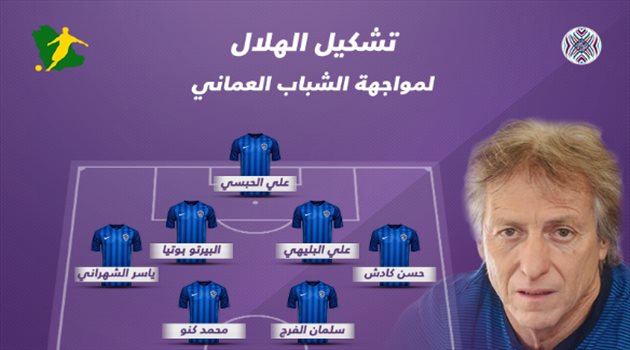 كأس العرب| تشكيل الهلال لمباراة الشباب العماني.. "استبعاد البريك للإصابة"