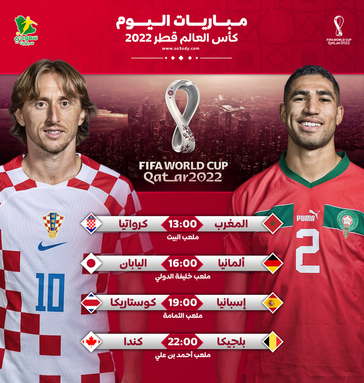 قطر 2022| مواعيد مباريات اليوم الأربعاء 23-11 والقنوات الناقلة
