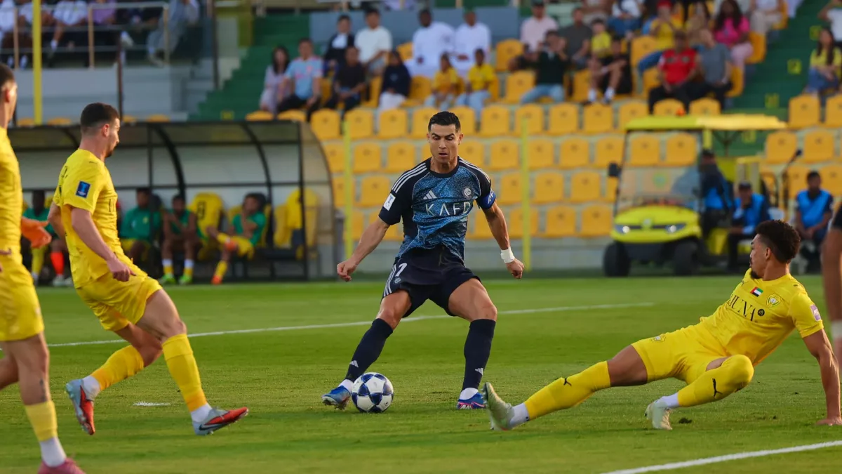 عاجل | فيديو|النصر يكتسح الوصل بثلاثية في نهاية الشوط الأول.. تألق رونالدو وفيليكس 