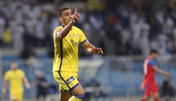 حمد الله دوري المحترفين| حمد الله يقود النصر لصدارة "مؤقتة" أمام الاتفاق