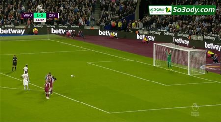 أهداف مباراة ..وست هام 1 - 2 كريستال بالاس .. الدوري الانجليزي