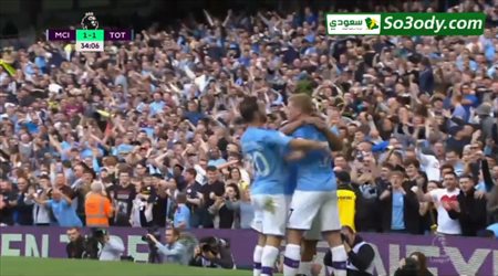 اجويرو يحرز الهدق الثاني للسيتي في مرمي توتنهام .. الدوري الانجليزي