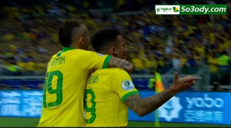الهدف الاول للبرازيل في مرمى الارجنتين .. كوبا امريكا 2019