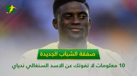 ندياي أسد الشباب الجديد.. قنبلة سنغالية توهجت في الدوريات الكبرى