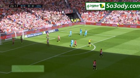اهداف مباراة ..اتلتيك بلباو 0 - 1 فالنسيا .. الدوري الاسباني