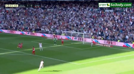 هازارد يحرز هدفه الاول مع ريال مدريد