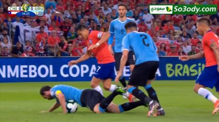ملخص مباراة ..  اوروجواى 1 - 0 تشيلي .. كوبا امريكا 2019