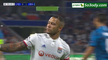 أهداف مباراة .. ليون 1 - 1 زينيت سانت بطرسبرغ .. دوري أبطال أوروبا