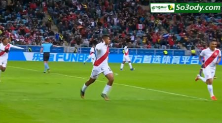 الهدف الاول لبيرو في مرمى تشيلي .. كوبا امريكا 2019