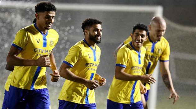 بشرى سارة في تدريبات النصر