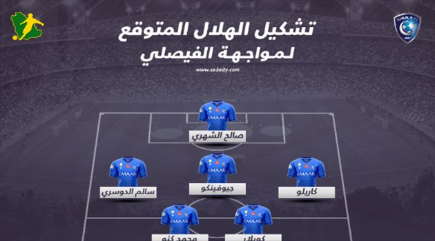 كأس الملك| تشكيل الهلال المتوقع أمام الفيصلي.. مفاجأة صادمة وعودة القائد