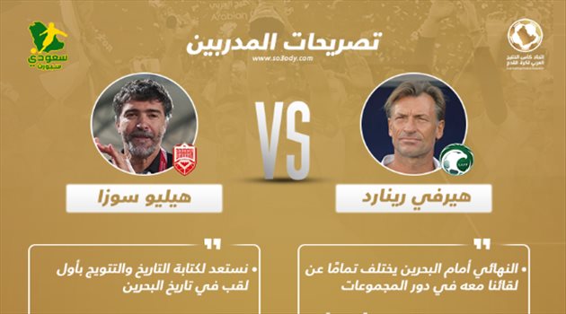 خليجي 24| رينارد وسوزا يرفعان راية التحدي قبل النهائي "التاريخي"