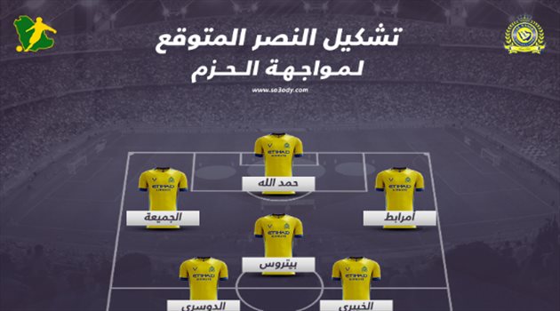 التشكيل المتوقع.. فيتوريا يخترع مركز جديد لـ"نجم النصر" أمام الحزم