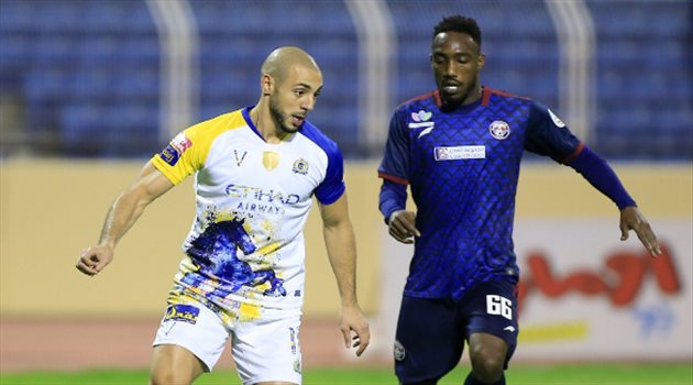 دوري المحترفين| النصر يواصل التحليق في الصدارة بثلاثية في العدالة