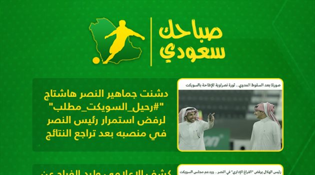 صباحك سعودي| ثورة ضد السويكت وغيابات الهلال.. وتصرف "مشين" من بيل