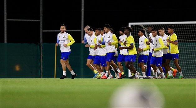 بشرى سارة في تدريبات النصر