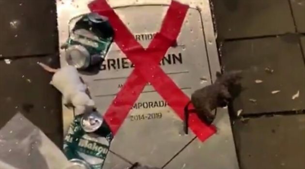 إنذار بأزمة كبرى.. جماهير أتلتيكو مدريد تستقبل جريزمان بـ "الفئران"