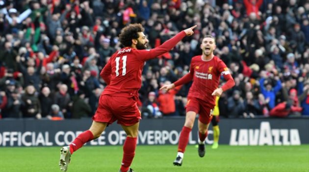 محمد صلاح يحطم أسطورة سواريز والثلاثي الناري يتخطى حاجز الـ 100 في الدوري الإنجليزي