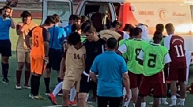 العناية الإلهية تنقذ لاعبا بعد ابتلاع لسانه