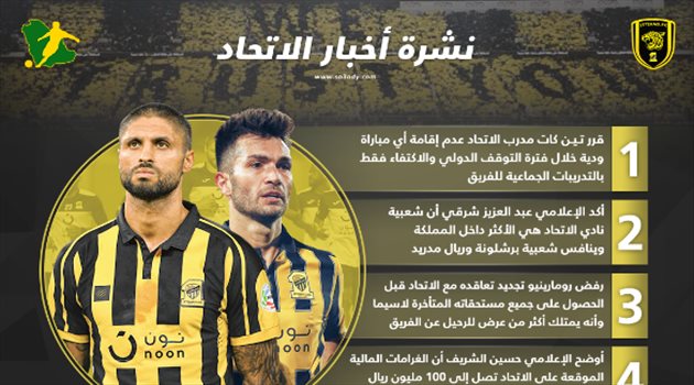 نشرة أخبار الاتحاد| أزمة رومارينيو تشتعل.. ومنافسة شرسة مع برشلونة وريال مدريد