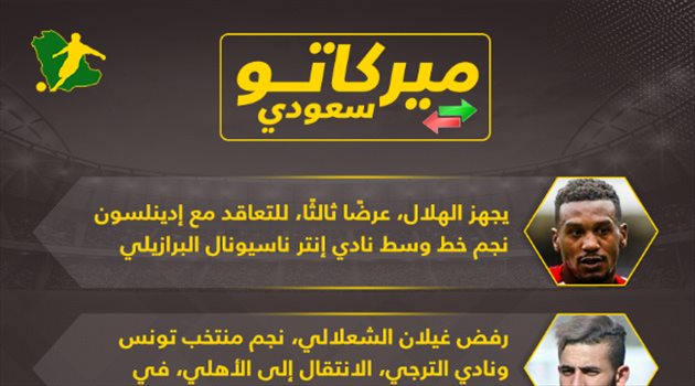 ميركاتو سعودي| خطة هلالية لحسم صفقتين "من العيار الثقيل".. والأهلي يخسر نجم كبير