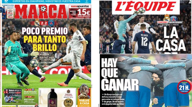 صحف العالم ليوم الأربعاء.. قمة ريال وباريس تسرق الأضواء وصراع "الكلاسيكو" على صفقة سوبر