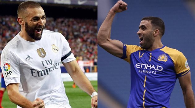 بنزيما كلمة السر .. "فيفا" يحسم ارتداء حمد الله قميص الأخضر السعودي