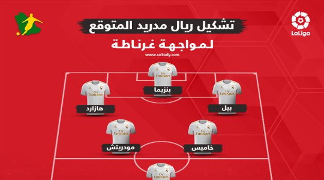 مفاجأة سعيدة في التشكيل المتوقع لريال مدريد أمام غرناطة