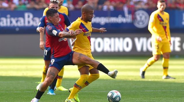 الليجا| تعادل باهت لبرشلونة على أرض أوساسونا بخطأ بيكيه