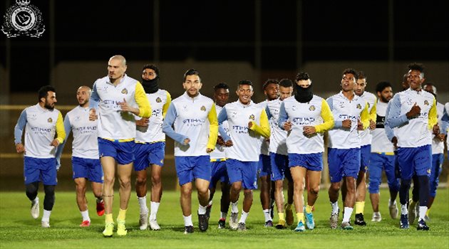 بشرى سارة في تدريبات النصر