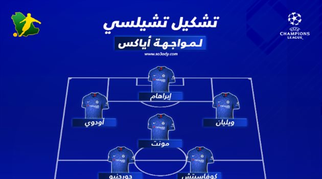 دوري أبطال أوروبا| مفاجآت عديدة في تشكيل تشيلسي أمام أياكس الهولندي