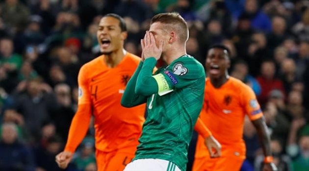 هولندا تنتزع التأهل ليورو 2020 بعد تعادل "هزيل" مع منافستها آيرلندا الشمالية
