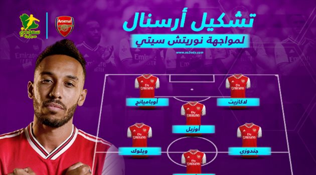 مفاجآت في التشكيل الأول لمدرب أرسنال الجديد أمام نوريتش سيتي