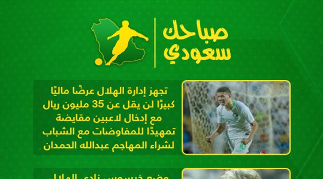 صباحك سعودي| الفراج يشعلها ضد النصر والعالمي يلجأ لصفقات الأجانب بعد رفض الاتحاد