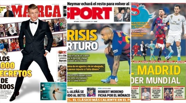 صحف العالم ليوم الأحد.. مفاجأة مدوية بشأن خليفة فالفيردي في برشلونة وريال مدريد يتسيد العالم