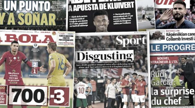 صحف العالم ليوم الثلاثاء .. رونالدو يعانق المجد وضحية الهلال يهاجم إسبانيا