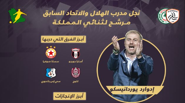 إنفوجرافيك| نجل مدرب الهلال والاتحاد السابق مرشح لثنائي المملكة