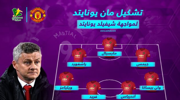 أسماء تظهر للمرة الأولى.. مانشستر يونايتد بشكل جديد أمام شيفيلد