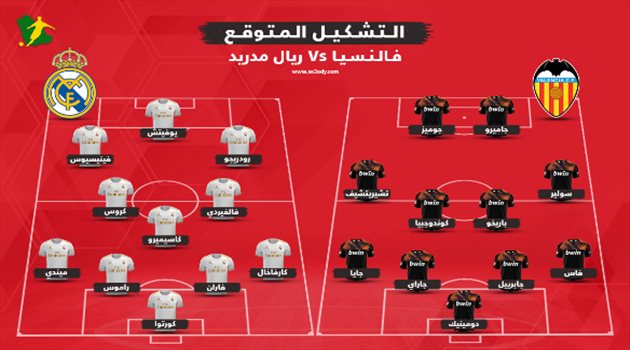 التشكيل المتوقع لـ"سوبر جدة" بين ريال مدريد وفالنسيا.. فرصة لمنبوذ الميرينجي والخفافيش بدون النجم الأبرز