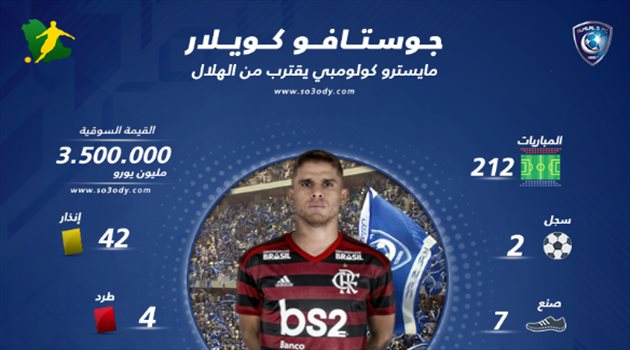مايسترو كولومبي يقترب من وسط الهلال .. بطل يعشق صناعة الأهداف