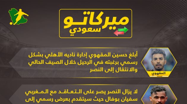 ميركاتو سعودي| وداع أسطورة الهلال.. والنصر يقاتل لاستعاده نجمه السابق