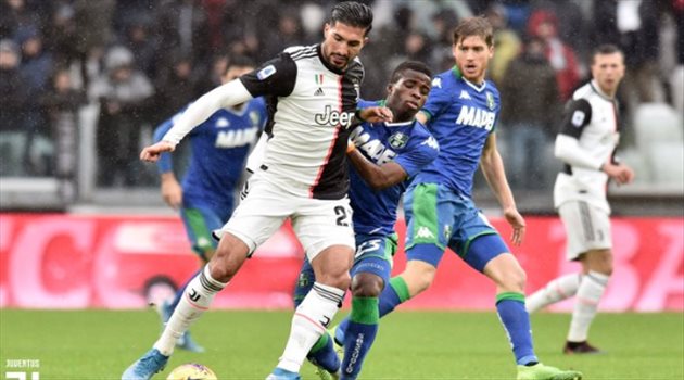 يوفنتوس مهدد بفقدان صدارة الدوري الإيطالي بتعادل مخيب مع ساسولو