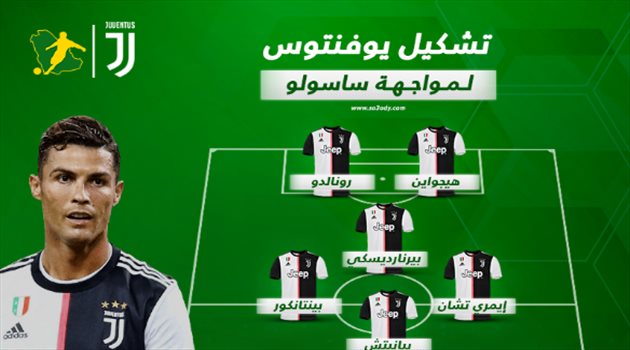 تشكيل يوفنتوس لمباراة ساسولو.. كريستيانو رونالدو يقود الهجوم وبوفون في المرمى