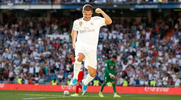 ريال مدريد ينتصر على غرناطة في ليلة ضربة هازارد الأولى بالدوري الإسباني