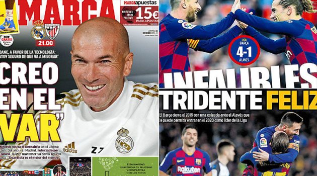 صحف العالم ليوم الأحد.. إيطاليا تحتفي بـ"سوبر الصحراء" في الرياض وزيدان يؤيد "VAR"