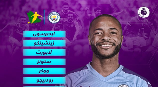 الدوري الإنجليزي| أجويرو بديلا .. محرز يقود تشكيل مانشستر سيتي أمام ويست هام