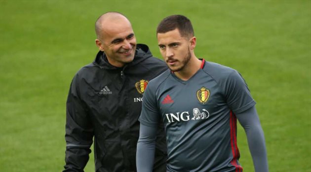 تصريح طريف.. مدرب بلجيكا يعلق على وزن هازارد الزائد