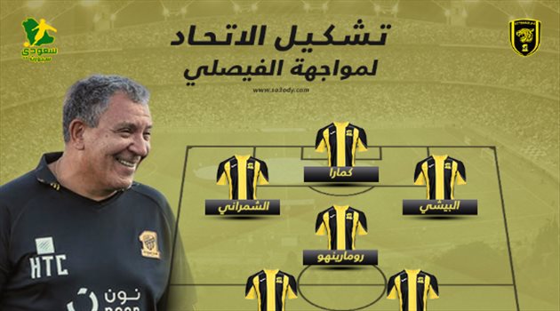 دوري المحترفين| تشكيل الاتحاد.. كمارا يقود الهجوم أمام الفيصلي